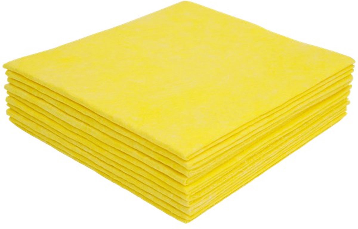 Goedkoopste Huishouddoekjes – 10 Stuks – 38 x 40 cm – Geel – Schoonmaakdoekjes – Gele Schoonmaak Doekjes – Schoonmaakdoeken – Schoonmaak – Schoonmaakspullen – Wasbaar – Huishouden Schoonmaken – Huishoudelijke Artikelen