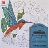 Glitter kleurboek “Tropical Animals“