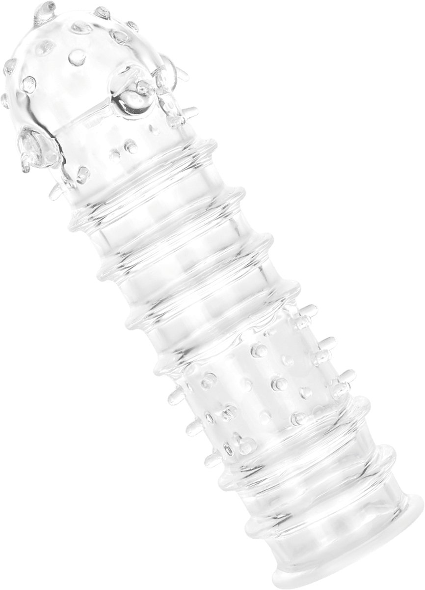 Gestructureerde penisschede, 15,5 cm