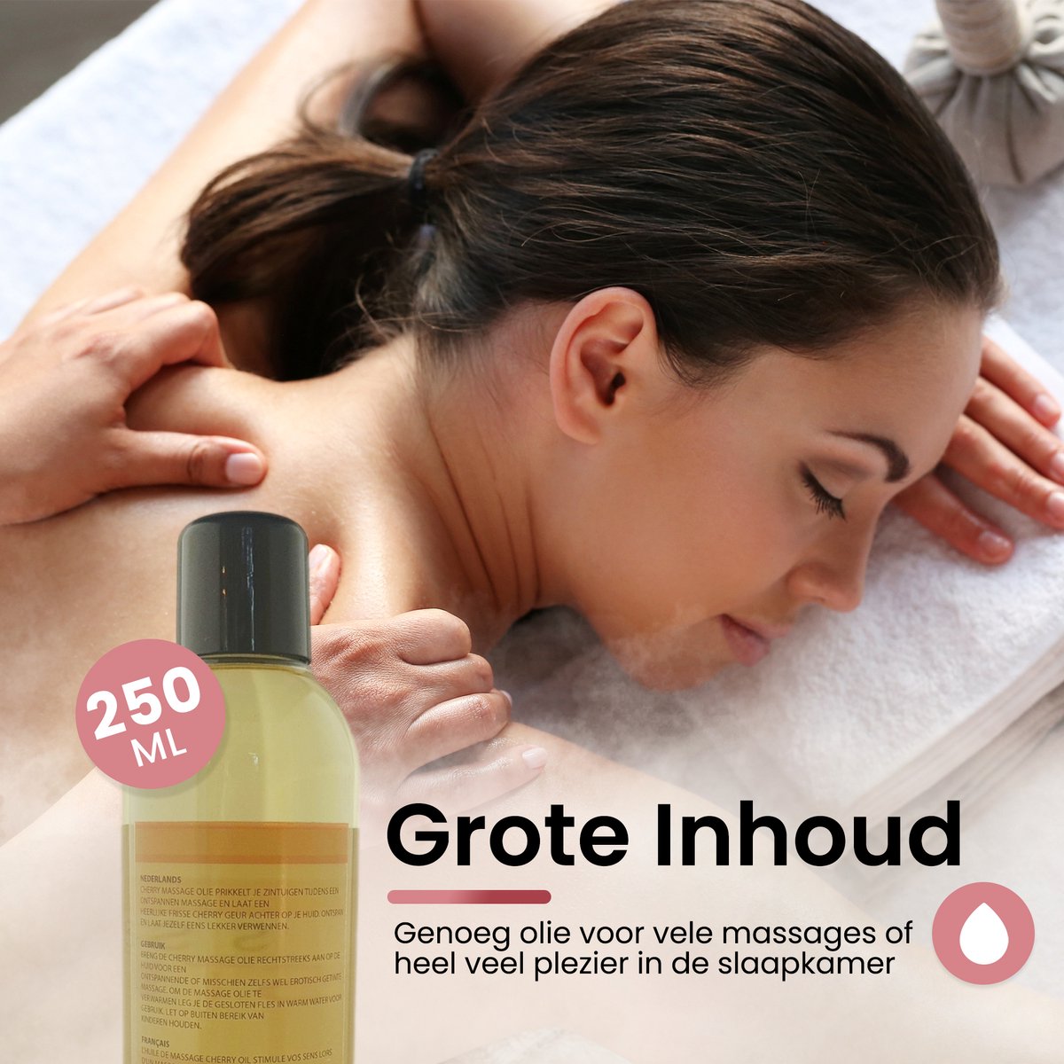 Sther Premium Massageolie - Mango - 250ml - Natuurlijk Glijmiddel op Oliebasis - Met Avocado-olie - Langdurig Glijvermogen thumbnail 3