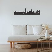 Skyline Amersfoort Detail Zwart Mdf 90cm Wanddecoratie Voor Aan De Muur City Shapes