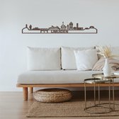 Skyline IJmuiden Notenhout 130 Cm Wanddecoratie Voor Aan De Muur Met Tekst City Shapes