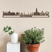 Skyline Volendam Notenhout 90 Cm Wanddecoratie Voor Aan De Muur Met Tekst City Shapes