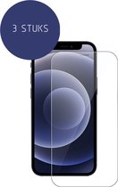WAEYZ - 3 Stuks Compatible Apple iPhone 12MINI Screenprotector - 9 H Extra Sterk Beschermglas geschikt Voor iPhone 12MINI