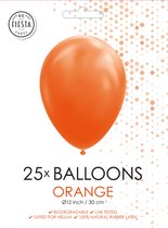 Ballonnen Oranje 30CM (25 Stuks) | Helium & Lucht Geschikt | Koningsdag | EK & WK | Verjaardagsfeestje | Ballonnen | We Fiesta Party