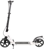 Kruzzel Hyperion City Scooter - Scooter pour adultes - Pliable - Suspension - Frein à disque - 100kg - Scooter - Grandes roues - Wit