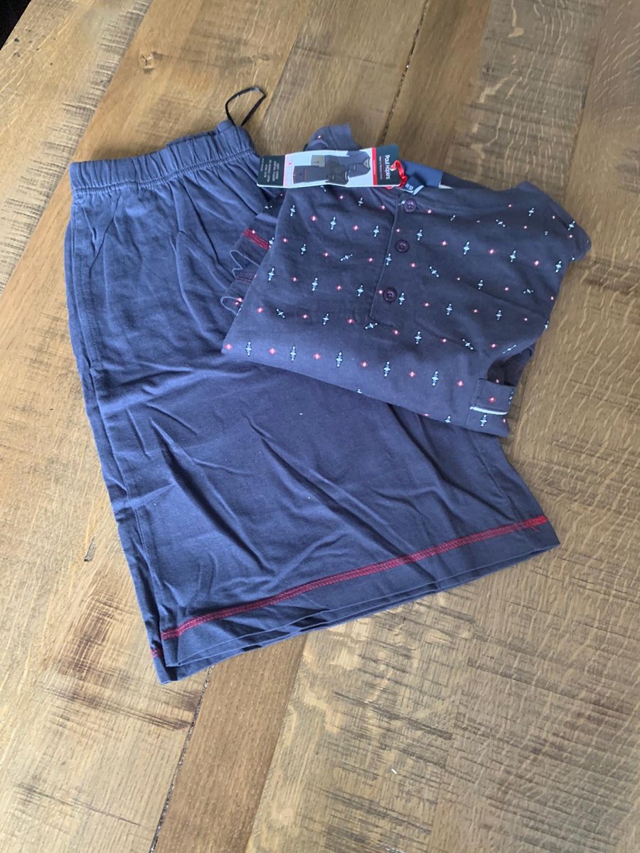 Paul Hopkins heren shortama grijs maat M