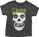 Misfits Kinder Tshirt -18 maanden- Skull & Logo Zwart