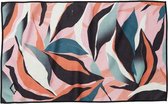 sporthanddoek Leaf 68,5 x 45 cm polyester roze