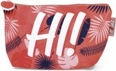 toilettas/etui Tropical Hi! 25 cm PE/canvas roze