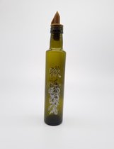Oliefles - met Schenktuit – 250 ml - Olijfolie Fles - Azijnfles - Groen