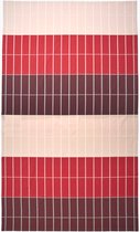 Marimekko Tiiliskivi tafelkleed 156 x 280 roodtinten jaquard geweven