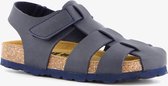 Groot leren jongens bio sandalen - Blauw - Maat 35 - Extra comfort - Memory Foam
