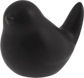 Storefactory Herman vogel zwart klein - Pasen - keramiek - 7 centimeter x 5 centimeter x 6 centimeter