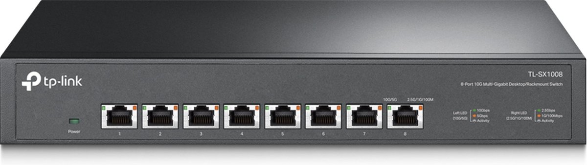 Switch réseau 5 ports RJ45 Multi-Gigabit métal 100/1000/2500 Mbps