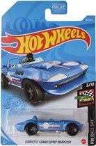 Hot Wheels Corvette Grand Sport Roadster - Blauw - Die Cast 7 cm