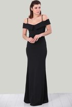 HASVEL-Zwarte Maxi jurk Dames - Maat XS-Galajurk-Avondjurk-HASVEL-Black Maxi Dress Women-Size XS-Prom Dress-Evening Dress