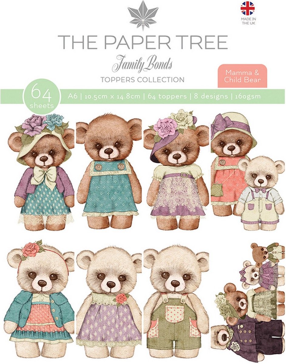 The Paper Tree Family bonds toppers collection Mama Bear