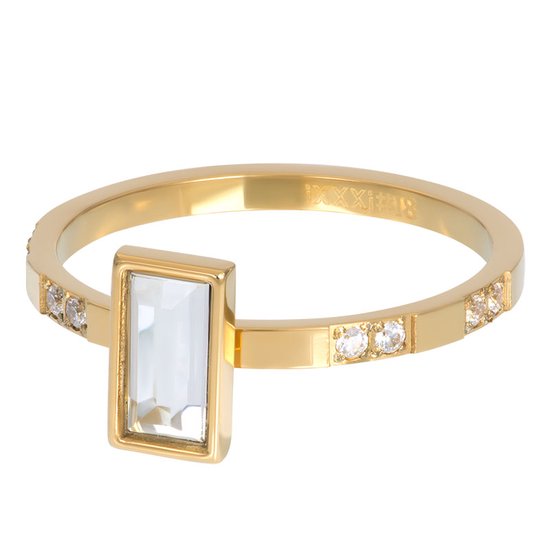 iXXXi jewelry vulring Expression Rectangle goudkleurig maat 20 (gewone ringmaat 22)