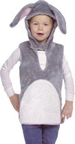 Paas Trui – paashaas verkleed kleding pasen voor kinderen – 3 tot 6 jaar – grijs