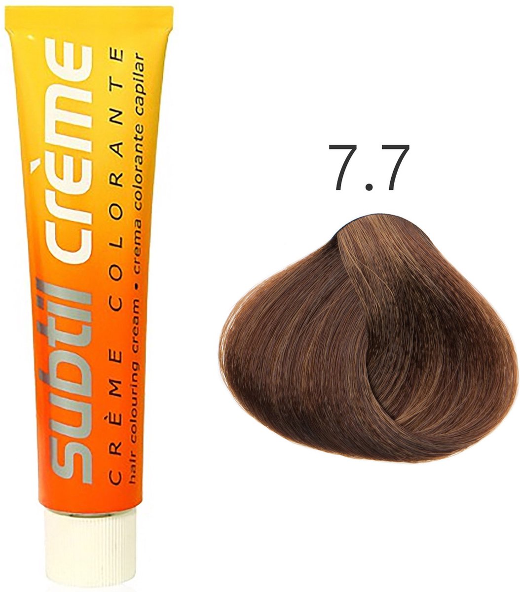 Subtil - Color - Crème Colorante - 7.7 Blond Hazelnoot - 60 ml