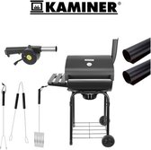 BBQ - Verrijdbare Barbecue - PROFESSIONELE BARBECUE - XXL MODEL - Houtskool barbecue - Gril - AWARD WINNER -  80 x 49 x 120CM - Inclusief wielen en deksel - Grilplaat - Kookplaat - NIEUWE UIT