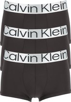 Calvin Klein low rise trunks (3-pack) - microfiber lage heren boxers kort - zwart - Maat: M