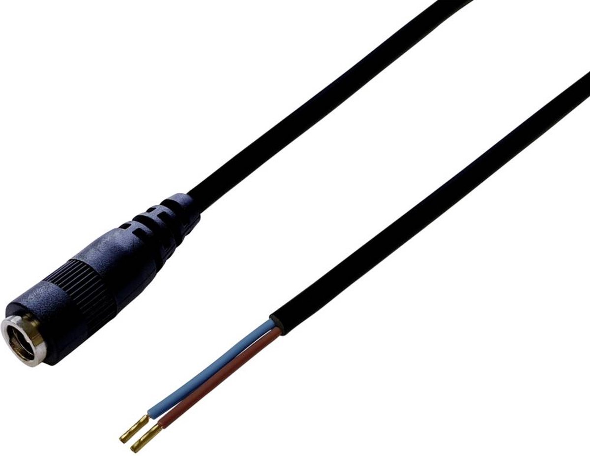 TRU COMPONENTS Laagspannings-aansluitkabel Laagspanningsbus - Open kabeleinde 5.50 mm 2.50 mm 0.50 m 1 stuk(s)