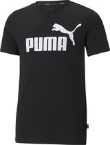 PUMA ESS Logo Tee B Jongens T-shirt - Zwart - Maat 140