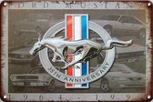 Signs-USA - Retro wandbord - metaal - Ford Mustang Logo - 20 x 30 cm