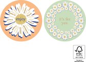 HOP - Stickers - Daisy - 10 decoratiestickers - Madelief - Traktatiesticker