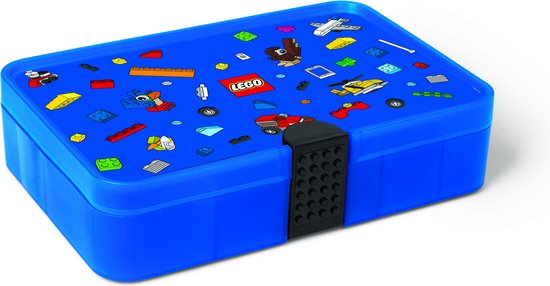 Lego Classic Opbergbox - Sorteerbox - Sorteerkoffer - met Vakjes - Blauw - 27x18cm