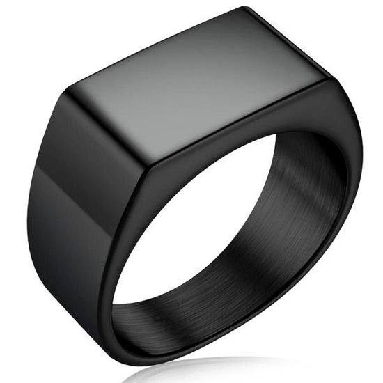 Zegelring Rechthoekig - 17-23mm - Ringen Mannen - Ring Heren - Ringen Vrouwen - Ring Dames
