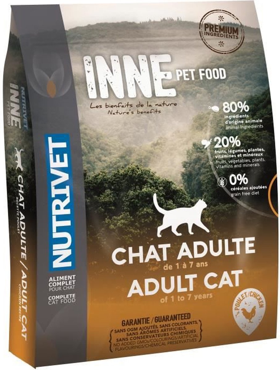 Nutrivet NUTRIVET Inne Kroketjes - Voor volwassen katten - 1,5 kg
