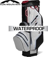 Sun Mountain USA H2NO Lite Waterproof 14-Vaks Cartbag, grijs/zwart/rood