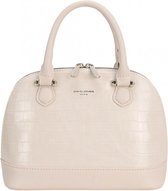 David Jones Small Handtas - Beige - Croco