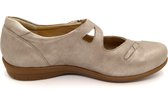 Durea Dames Bandschoen - 5728-055-8164 Taupe - Wijdte H - Maat 4½