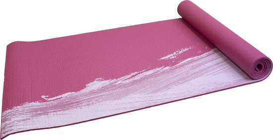 Senz Sports Yogamat Premium - 180 x 60 x 0.6 cm - Roze met print