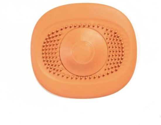 Luxe ufo afvoerstop  - gootsteenfilter - Wasbak UFO - Haar vanger - afvoer zeef - oranje