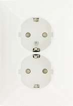 Q-LINK S2 Inbouw basiselement wandcontactdoos (wcd) RA 2-voudig RA polar wit