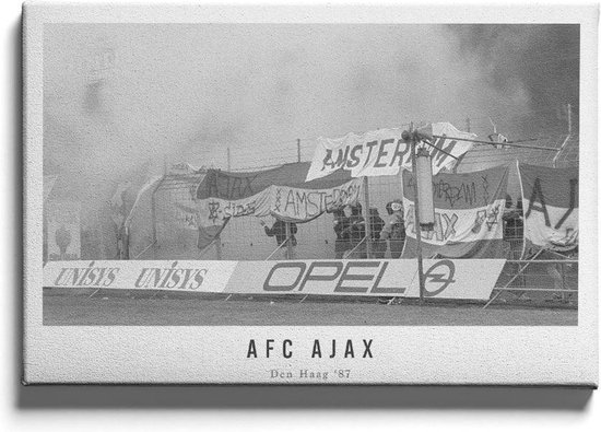 AFC Ajax supporters '87 - Walljar - Wanddecoratie - Schilderij - Canvas