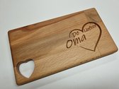 Ontbijtplank - Oma - Ontbijt - Keuken - Beuken - Serveerplank - Cadeau - Verjaardag