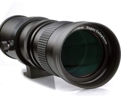 Andoer 420-800mm F8.3-16 super telelens zoomlens voor Nikon F-mount AI camera