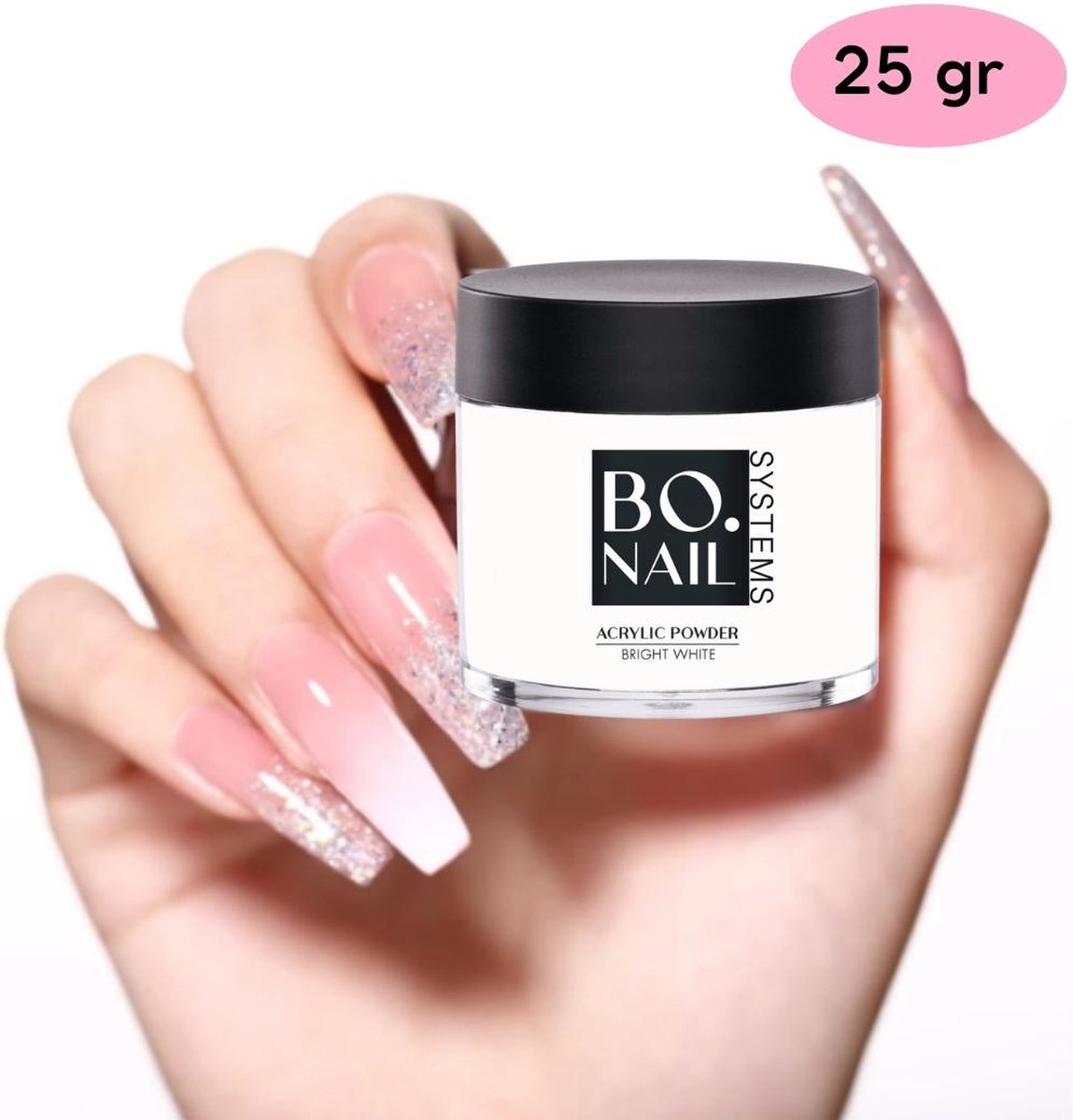 Goedkoopste GUAPÀ® Acrylpoeder White | Acrylic Powder Wit | Acryl Nagels | Starterspakket | 25 gr | Professionele Kwaliteit Acryl Poeder