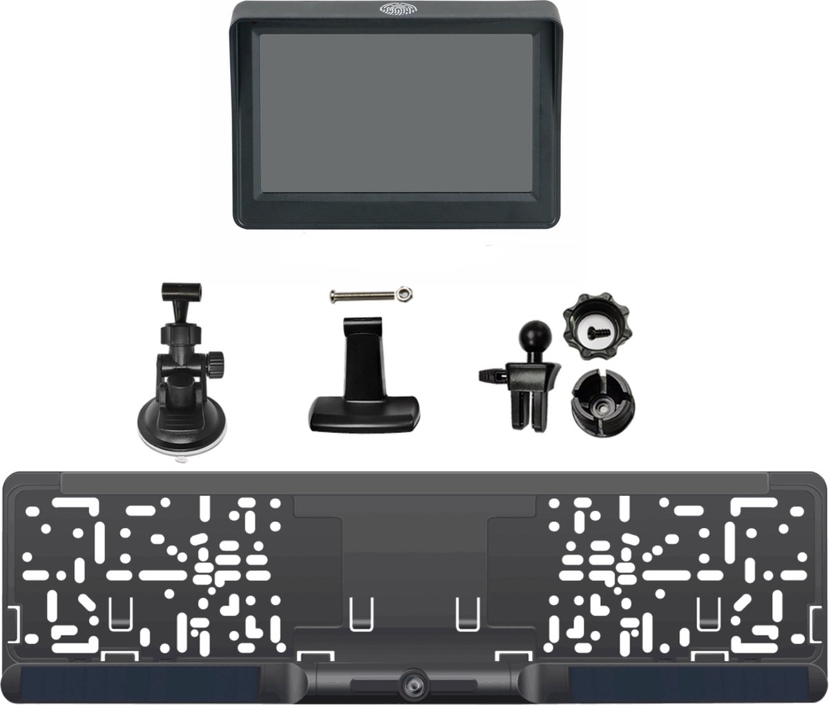 Draadloze Achteruitrijcamera met 7-inch HD IPS Monitor, IP68