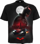 Spiral Batman Heren Tshirt -S- THE BATMAN - BATMOBILE Zwart