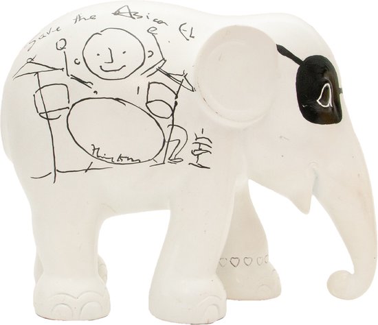 Elephant Parade - Elvis - Handgemaakt Olifanten Beeldje - 20cm