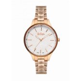 Lee Cooper LC06932.420 - Horloge - Analoog - Dames - Vrouwen - stalen band - Rosékleurig - Wit