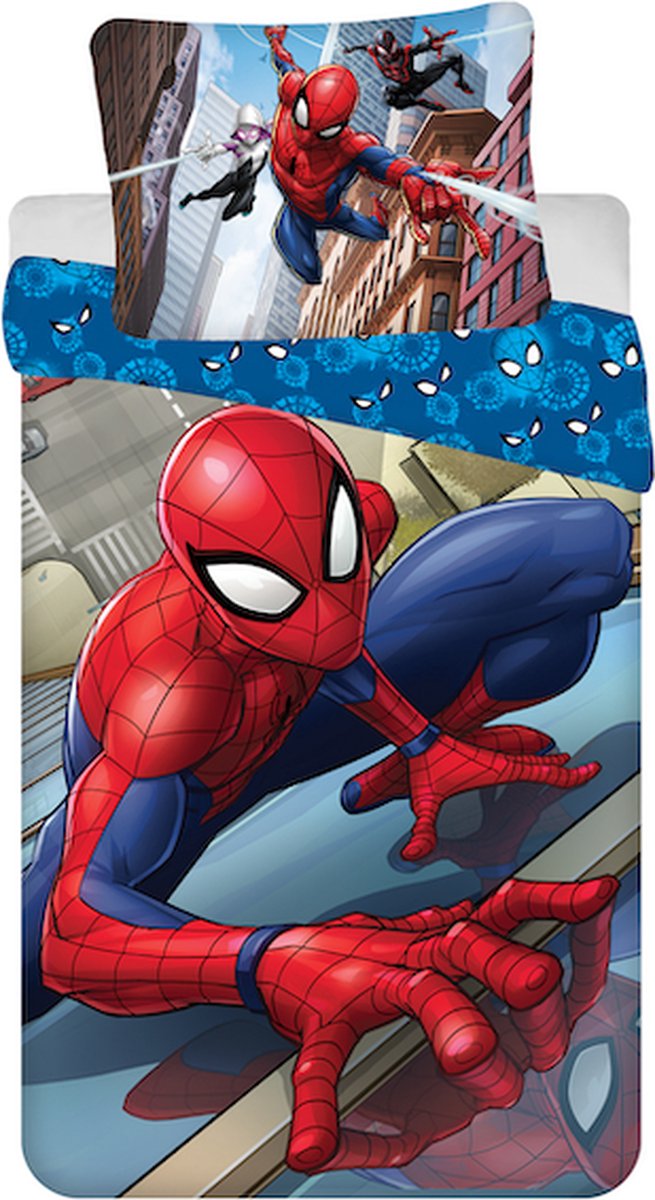 SpiderMan Dekbedovertrek Amazing - Eenpersoons - 140 x 200 cm - Polyester
