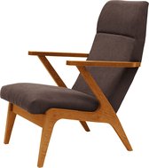 Sternzeit - Fauteuil Apollo lounge stof bruin